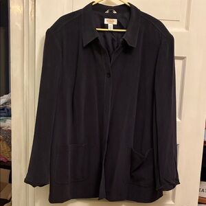 Coldwater Creek Navy Blazer with Pockets